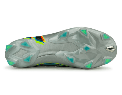 adidas Men's Predator Edge.1 FG Silver Metallic/ Solar Green