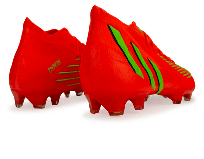 adidas Men's Predator Edge.1 FG Solar Red/Solar Green