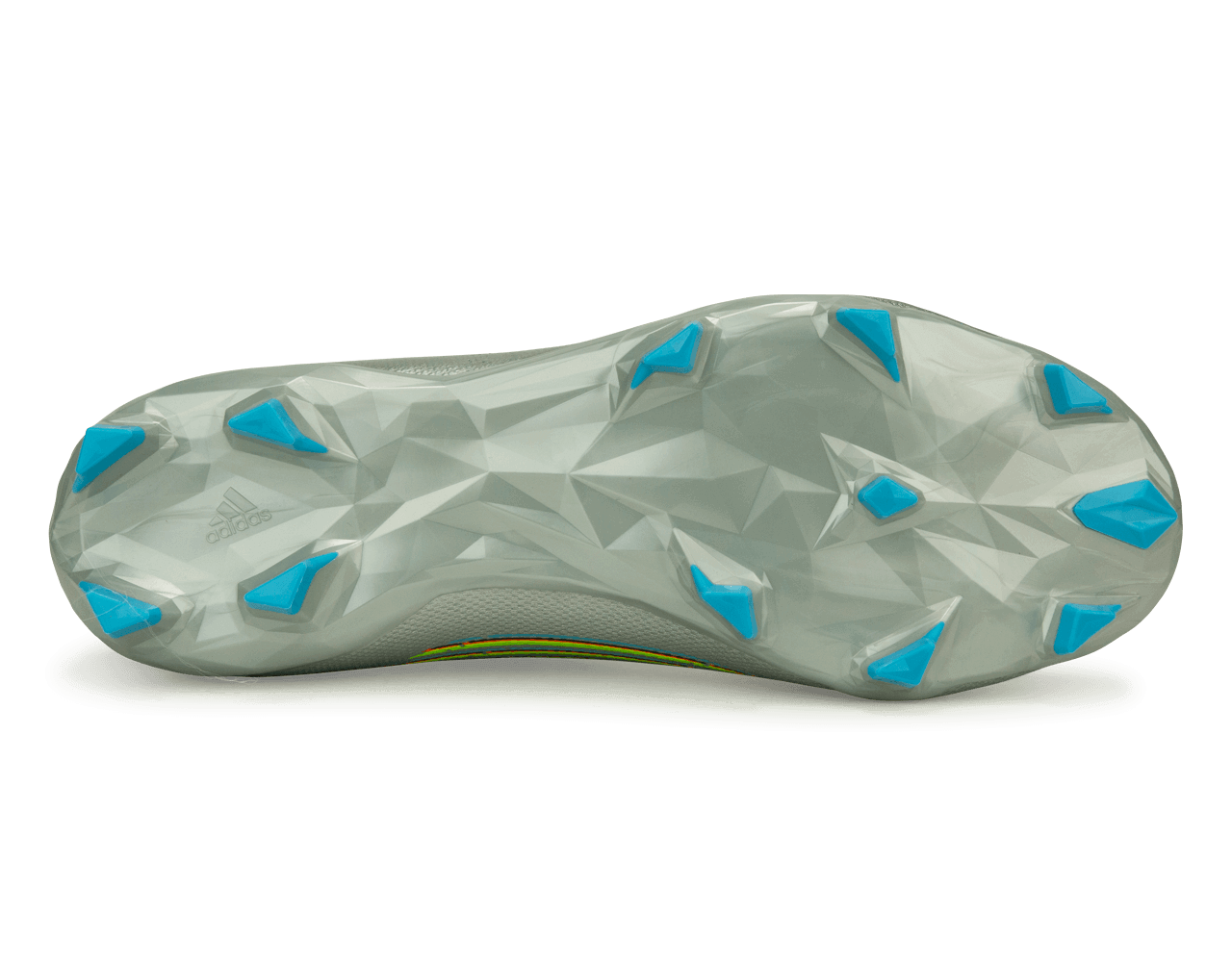 adidas Men's Predator Edge.3 FG Silver Metallic/Solar Green