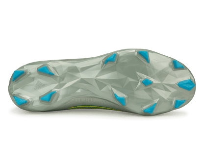 adidas Men's Predator Edge.3 FG Silver Metallic/Solar Green