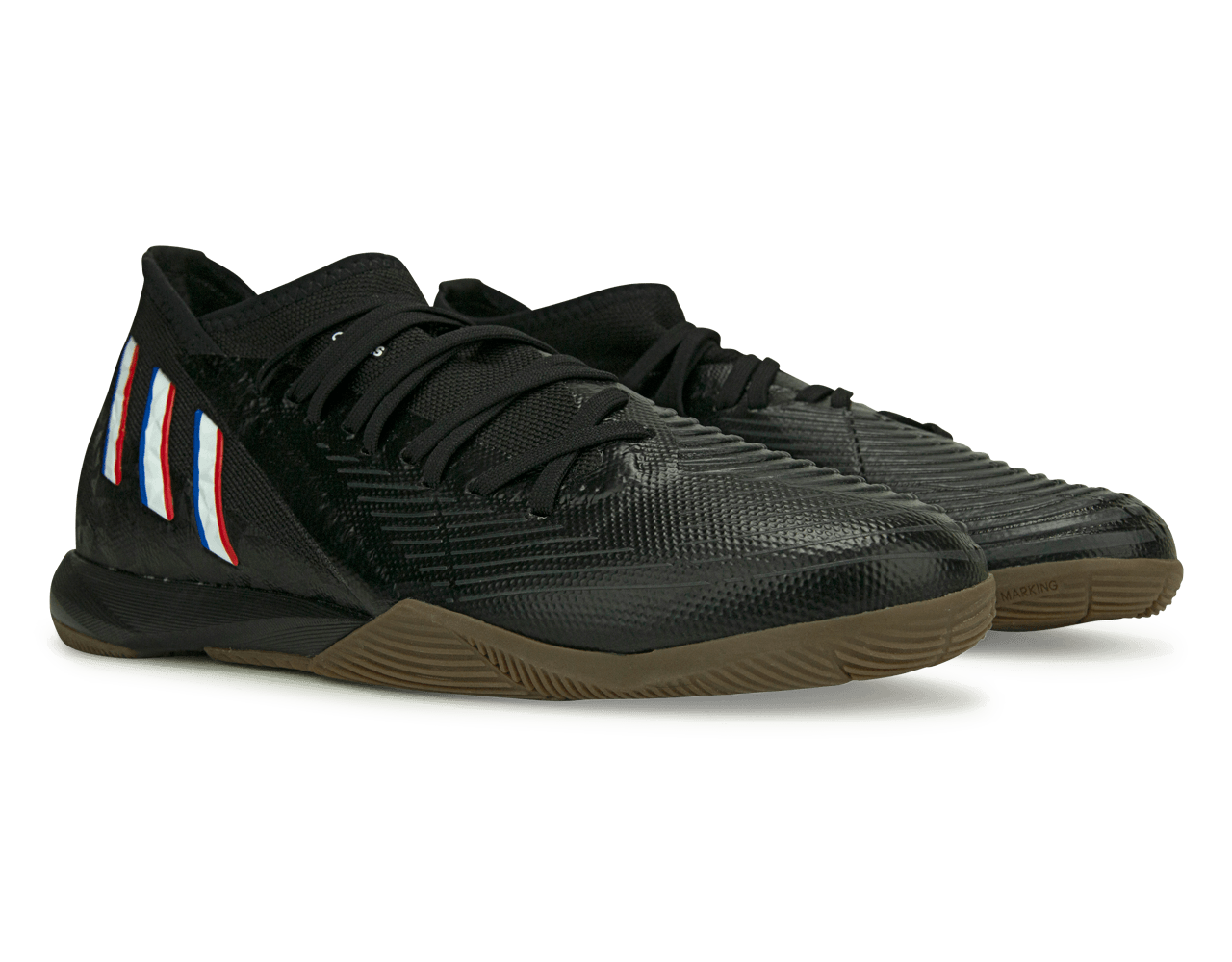 adidas Men's Predator Edge.3 Indoor Soccer Shoes Black/White