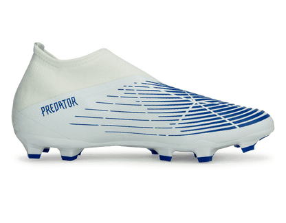 adidas Men's Predator Edge.3 Laceless FG White/Hi-Res Blue