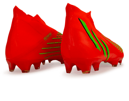 adidas Men's Predator Edge+ FG Solar Red/Solar Green