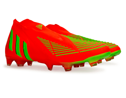 adidas Men's Predator Edge+ FG Solar Red/Solar Green
