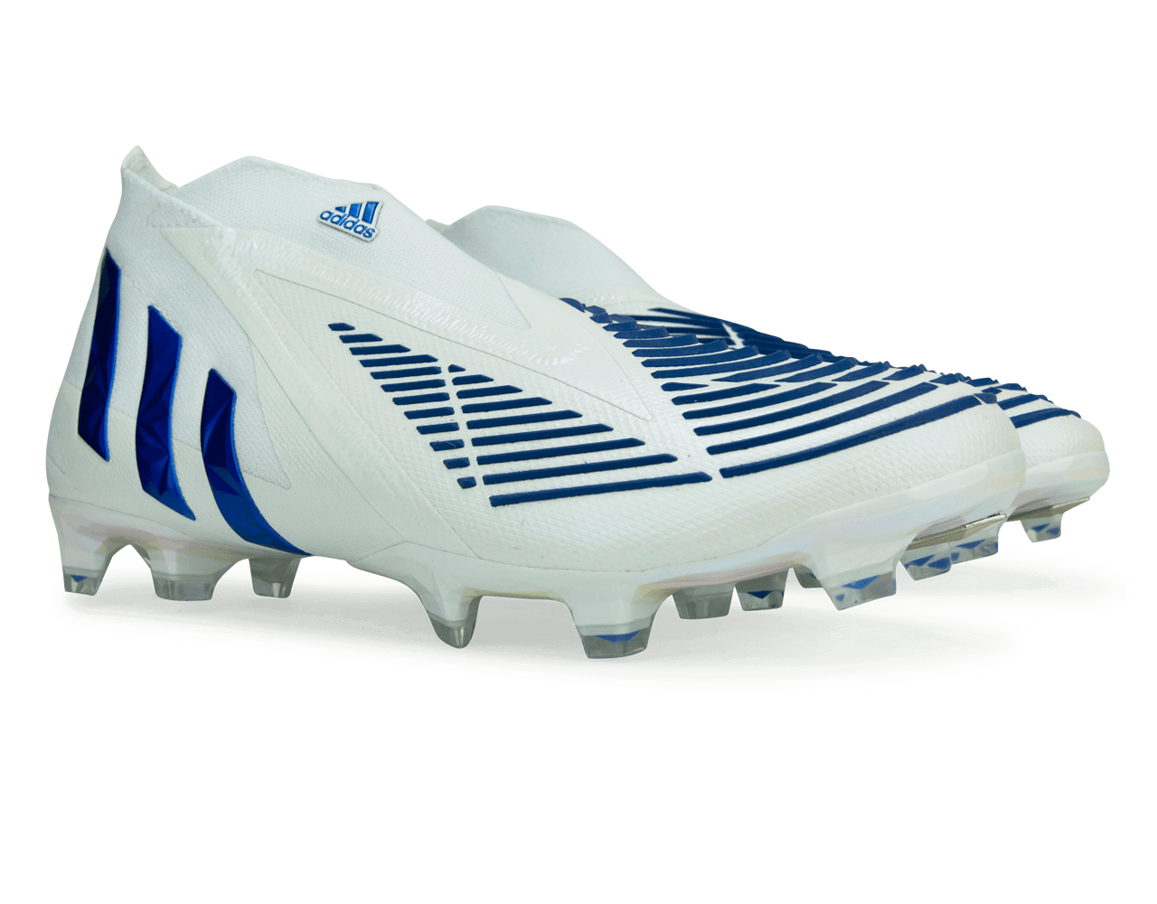 adidas Men's Predator Edge+ FG White/Hi Res Blue