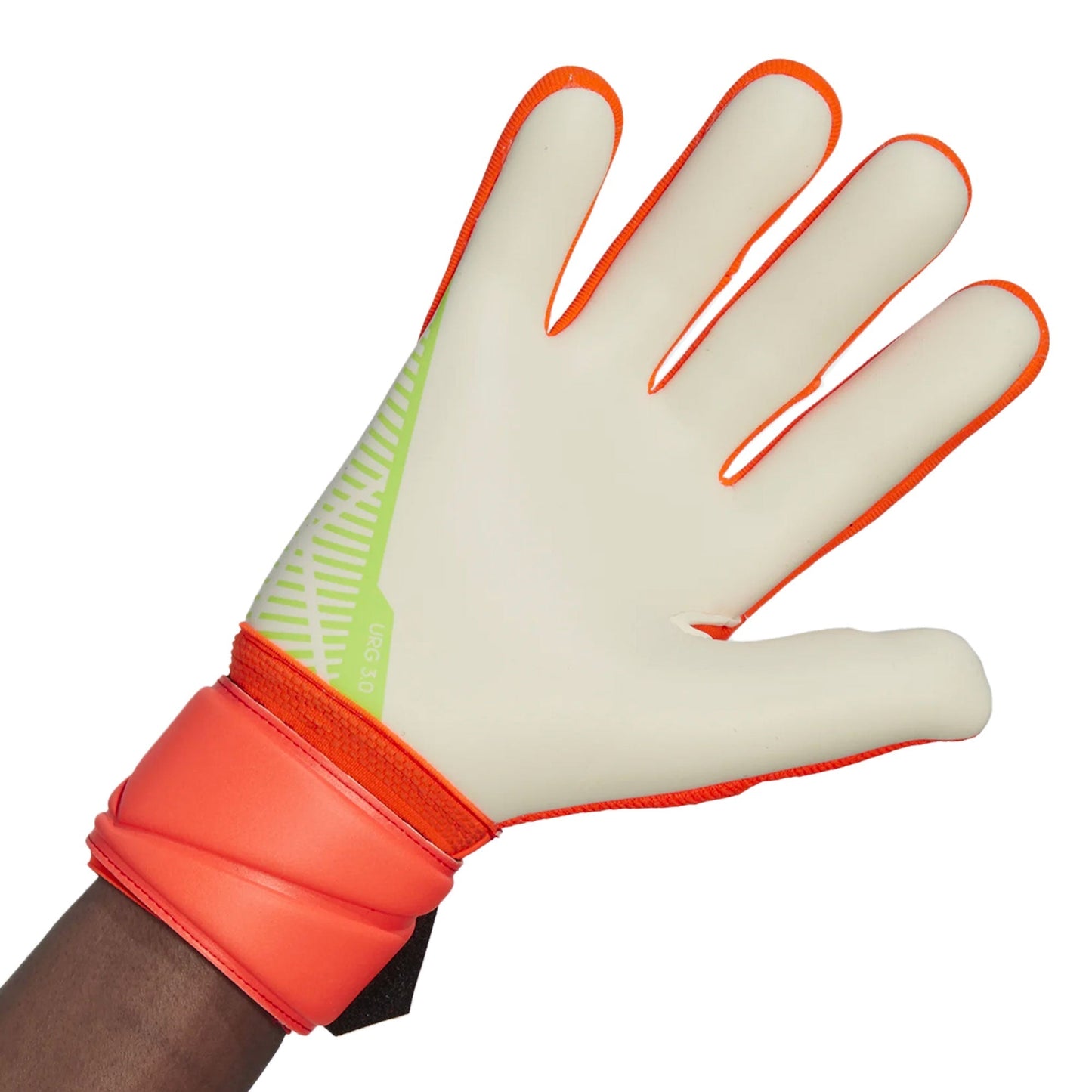 adidas Men's Predator Edge League Fingersave  Goalkeeper Gloves Solar Red/Solar Green