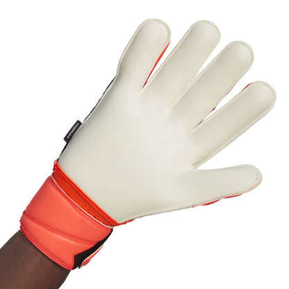 adidas Men's Predator Edge Match Fingersave Goalkeeper Gloves Solar Red/Solar Green