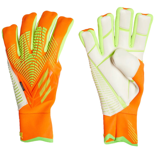 adidas Men's Predator Edge Pro Fingersave Goalkeeper Gloves Solar Red/Solar Green