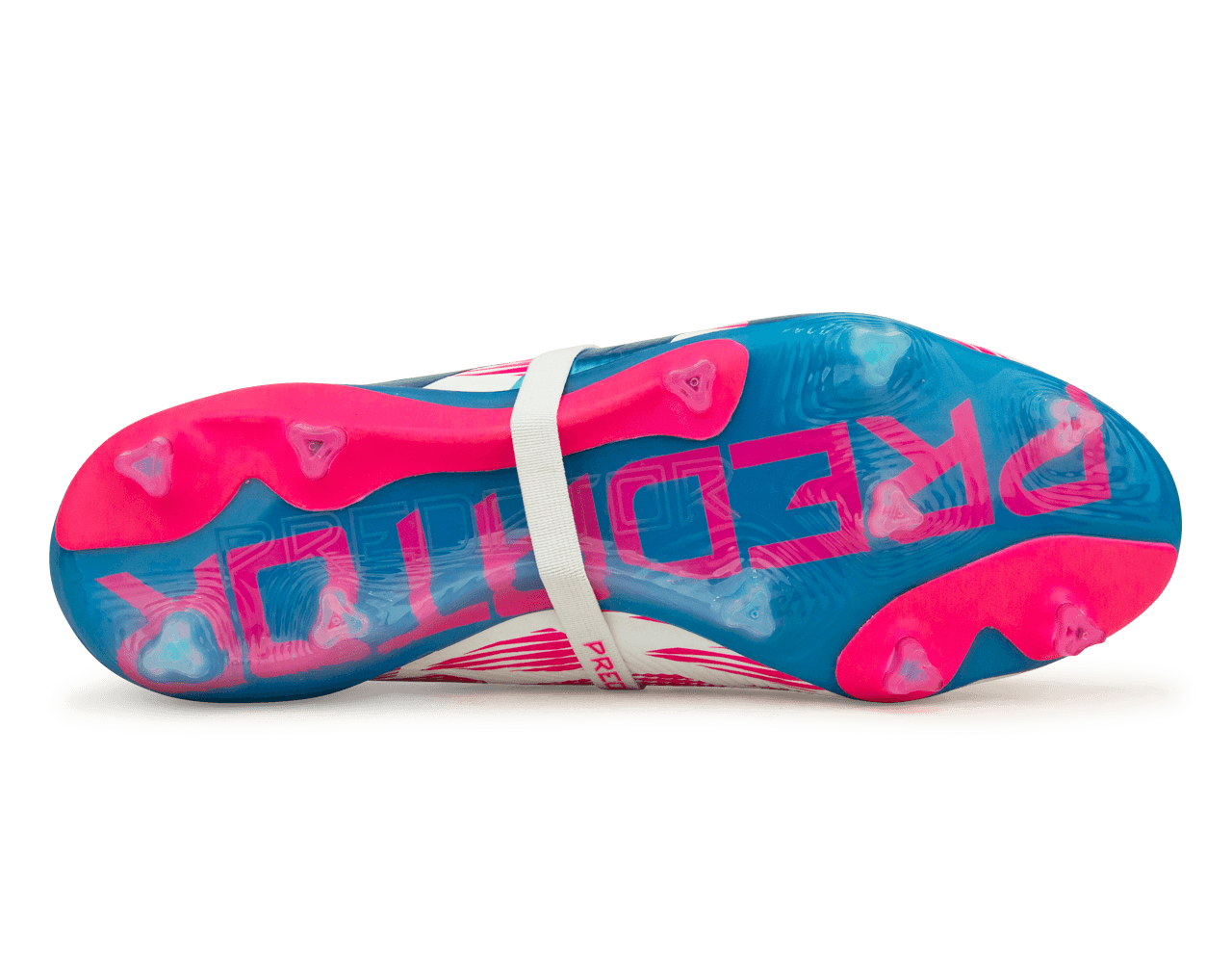 adidas Men's Predator Elite Foldover Tongue FG White/Blue/Pink