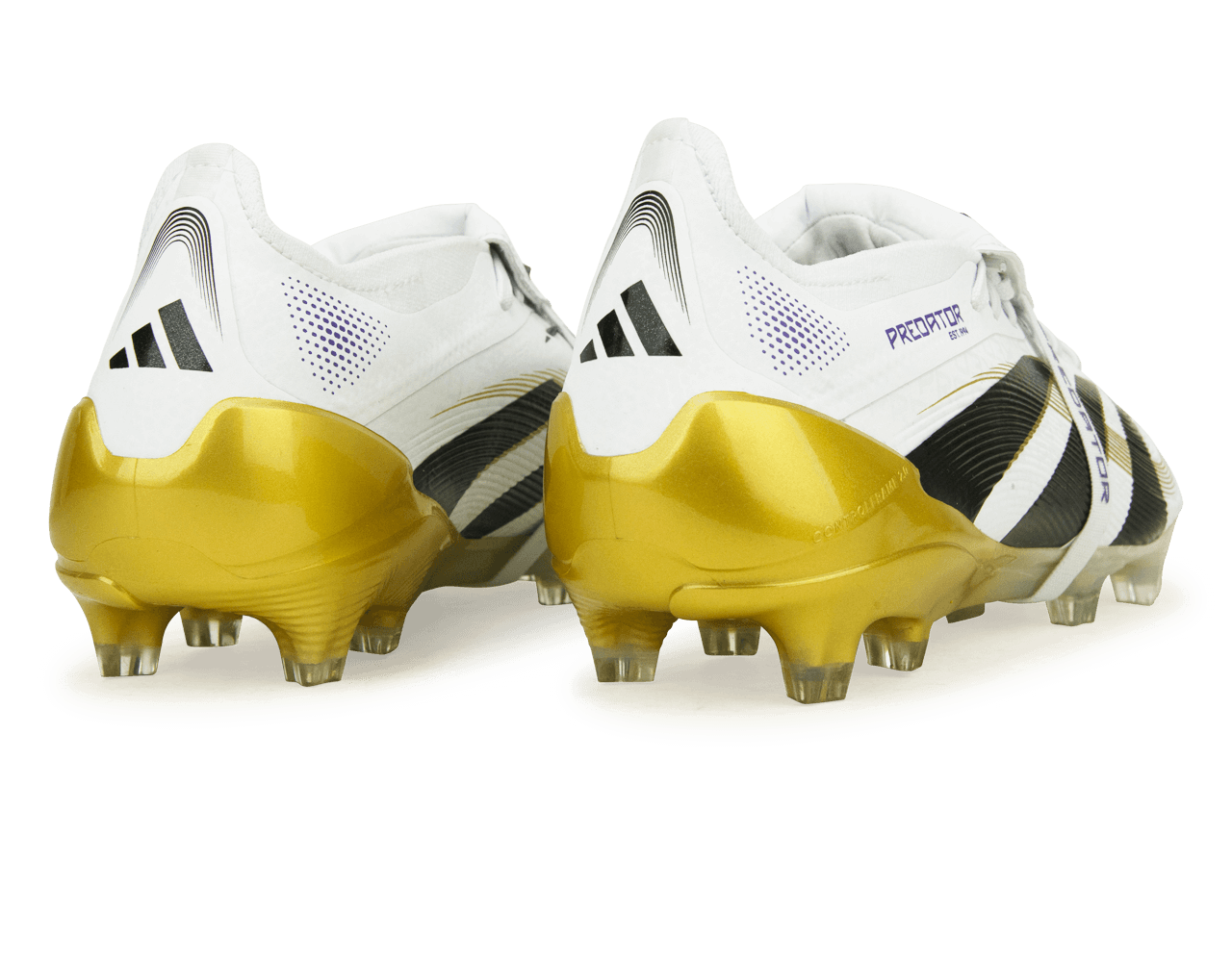 adidas Men's Predator Elite Foldover Tongue FG White/Black/Gold