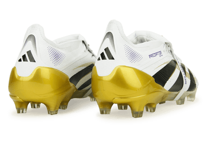 adidas Men's Predator Elite Foldover Tongue FG White/Black/Gold