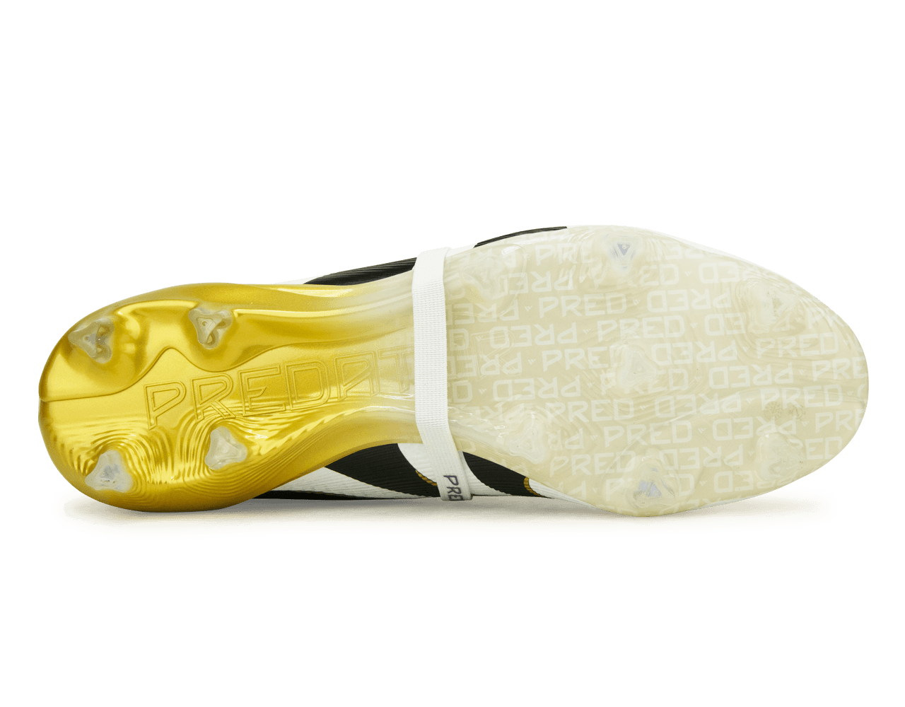 adidas Men's Predator Elite Foldover Tongue FG White/Black/Gold