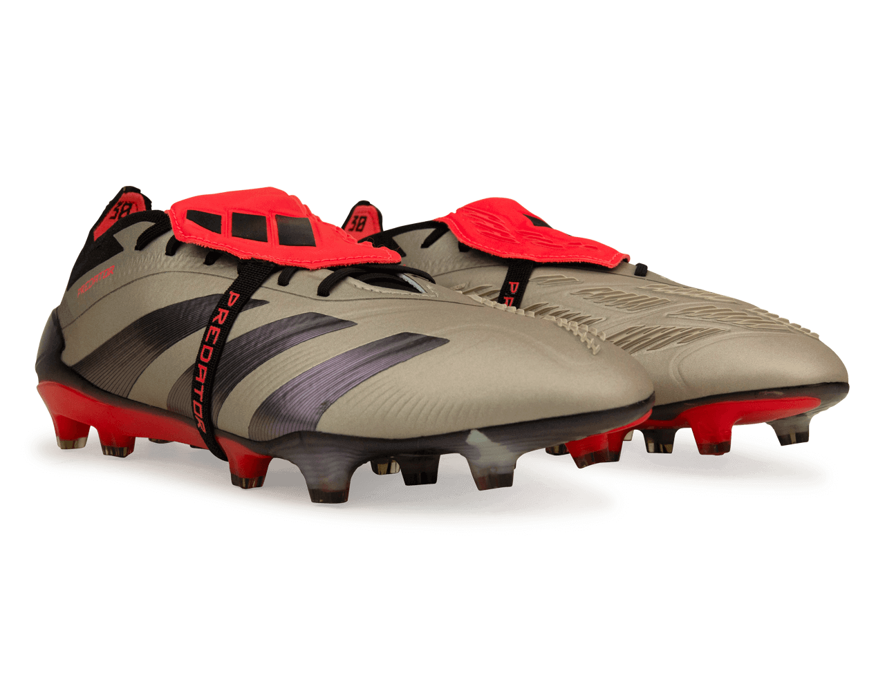 adidas Men's Predator Elite Foldover Tongue FG Aura Black/Carbon