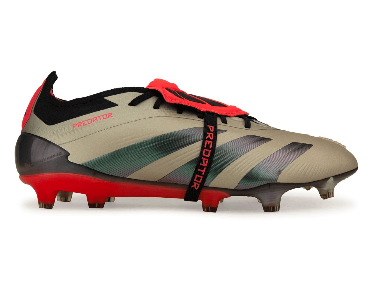 adidas Men's Predator Elite Foldover Tongue FG Aura Black/Carbon
