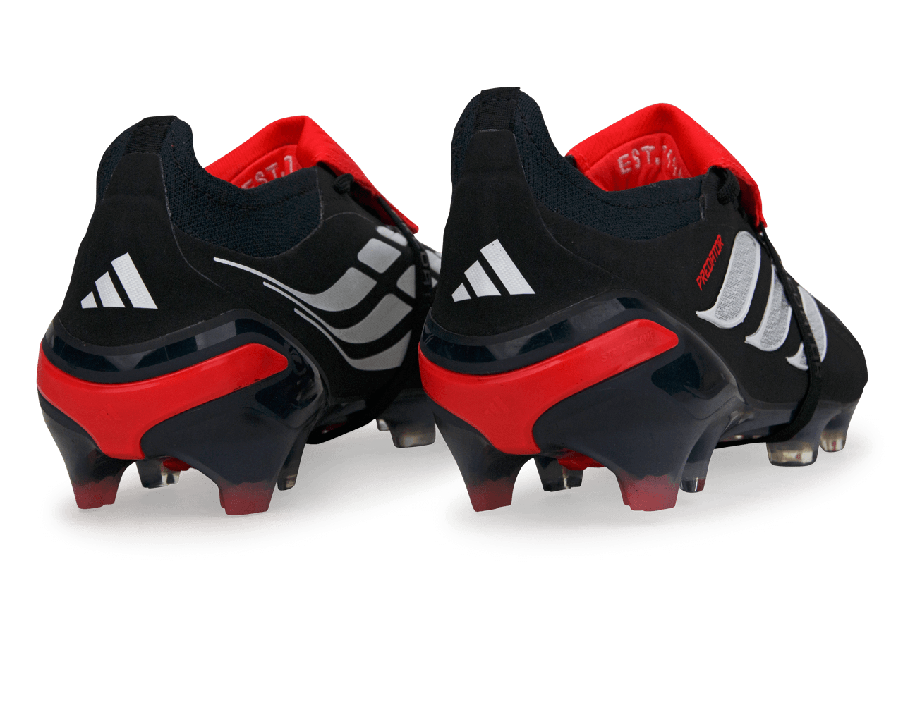 adidas Men's Predator Elite Foldover Tongue FG Black/White/Red