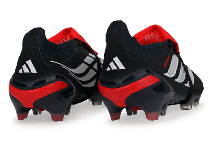 adidas Men's Predator Elite Foldover Tongue FG Black/White/Red