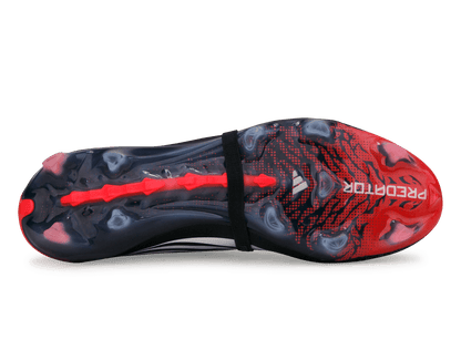 adidas Men's Predator Elite Foldover Tongue FG Black/White/Red