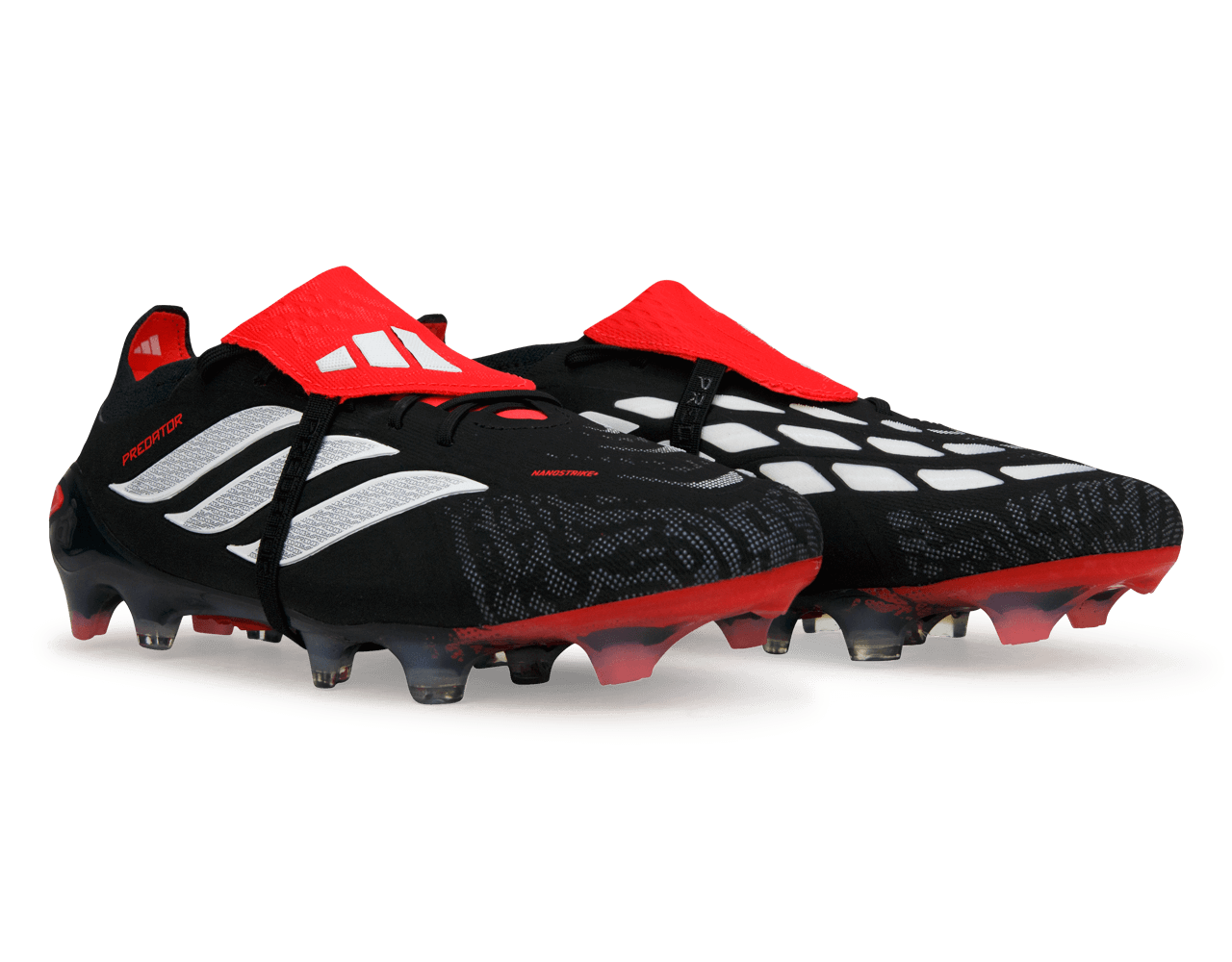 adidas Men's Predator Elite Foldover Tongue FG Black/White/Red