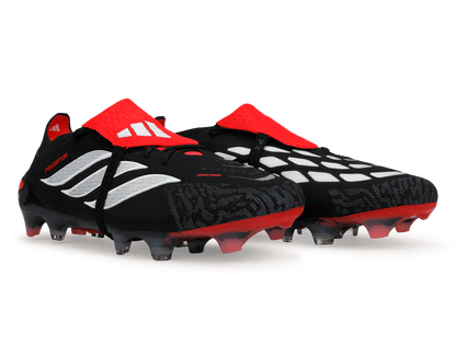 adidas Men's Predator Elite Foldover Tongue FG Black/White/Red