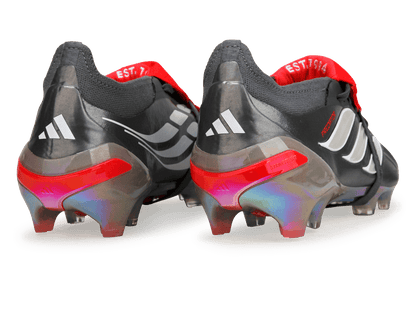 adidas Men's Predator Elite Foldover Tongue FG Iron Metallic/Red