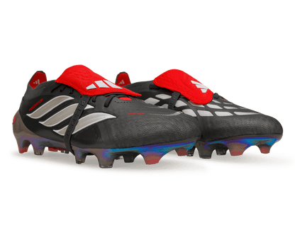 adidas Men's Predator Elite Foldover Tongue FG Iron Metallic/Red