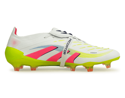 adidas Men's Predator Elite Foldover Tongue FG White/Pink/Lemon