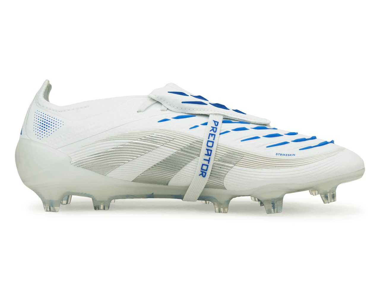adidas Men's Predator Elite Foldover Tongue FG White/Silver/Royal