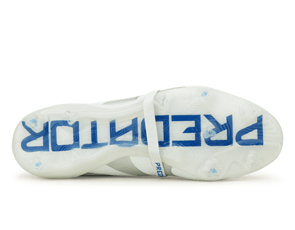 adidas Men's Predator Elite Foldover Tongue FG White/Silver/Royal