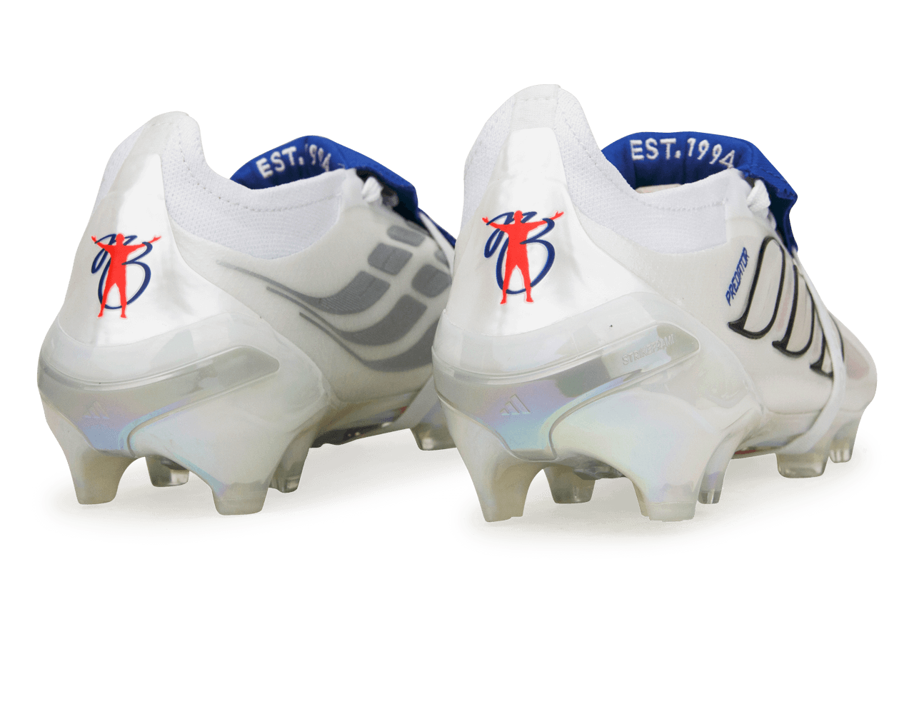 adidas Men's Predator Elite Foldover Tongue 'Jude Bellingham' FG White/Royal Blue