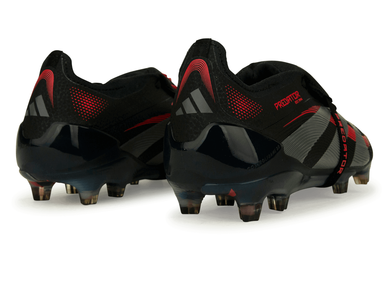 adidas Men's Predator Elite Foldover Tongue FG Black/Metallic/Red