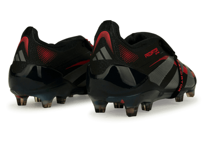 adidas Men's Predator Elite Foldover Tongue FG Black/Metallic/Red