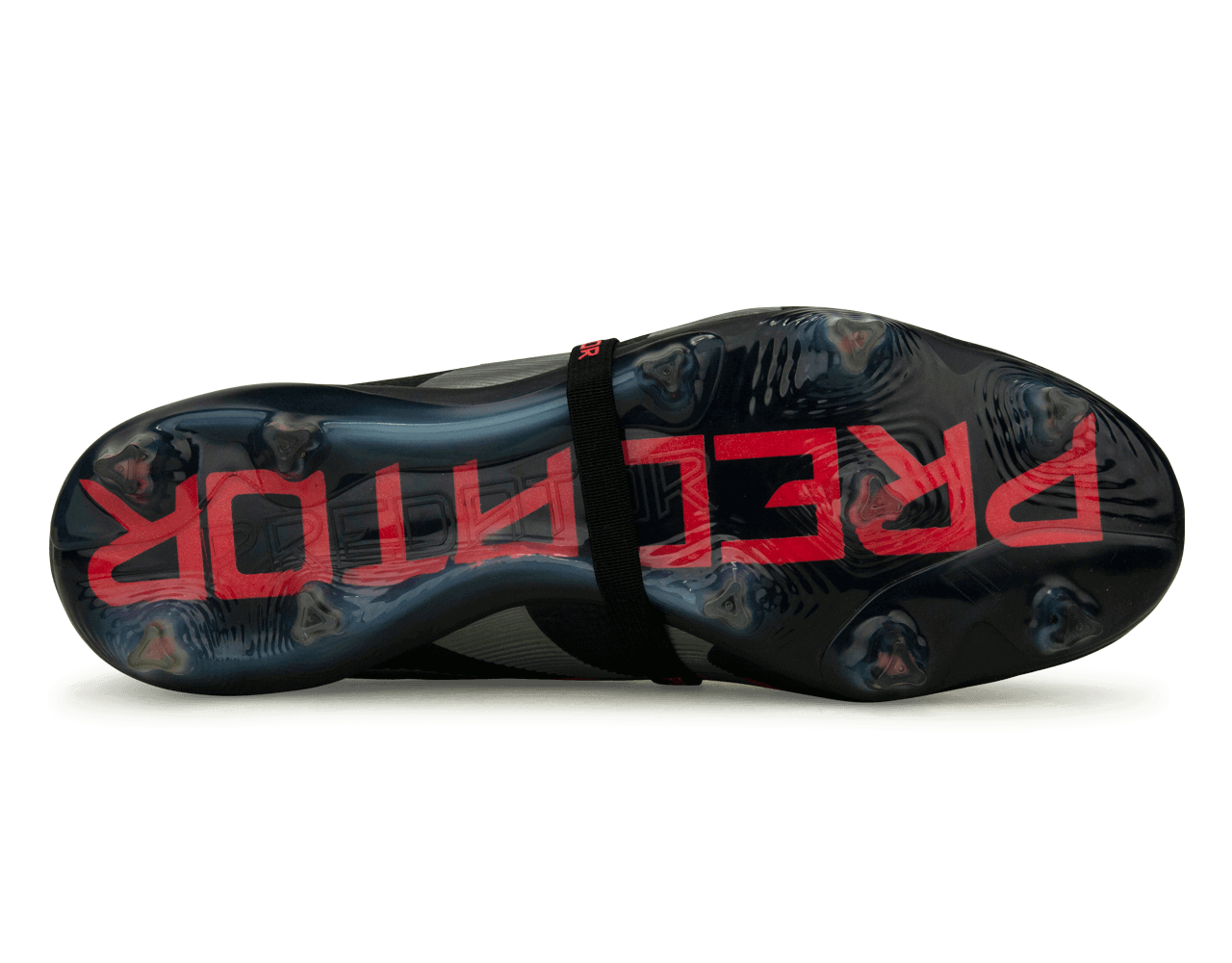 adidas Men's Predator Elite Foldover Tongue FG Black/Metallic/Red