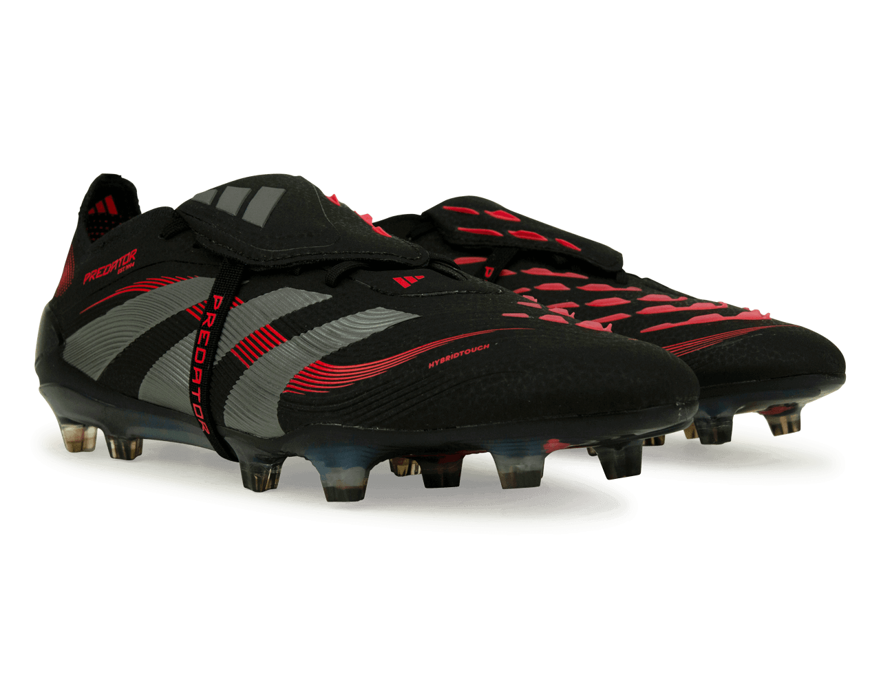 adidas Men's Predator Elite Foldover Tongue FG Black/Metallic/Red