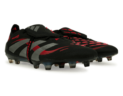 adidas Men's Predator Elite Foldover Tongue FG Black/Metallic/Red