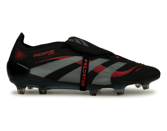 adidas Men's Predator Elite Foldover Tongue FG Black/Metallic/Red