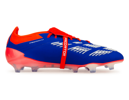 adidas Men's Predator Elite Foldover Tongue FG Lucid Blue/Red