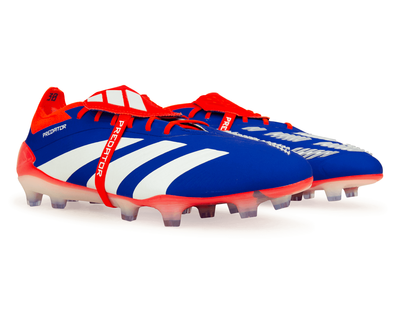 adidas Men's Predator Elite Foldover Tongue FG Lucid Blue/Red