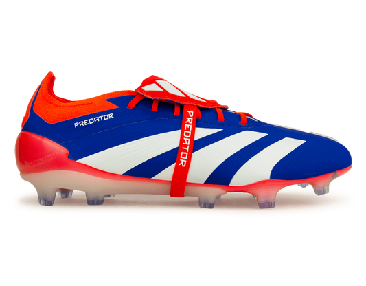 adidas Men's Predator Elite Foldover Tongue FG Lucid Blue/Red