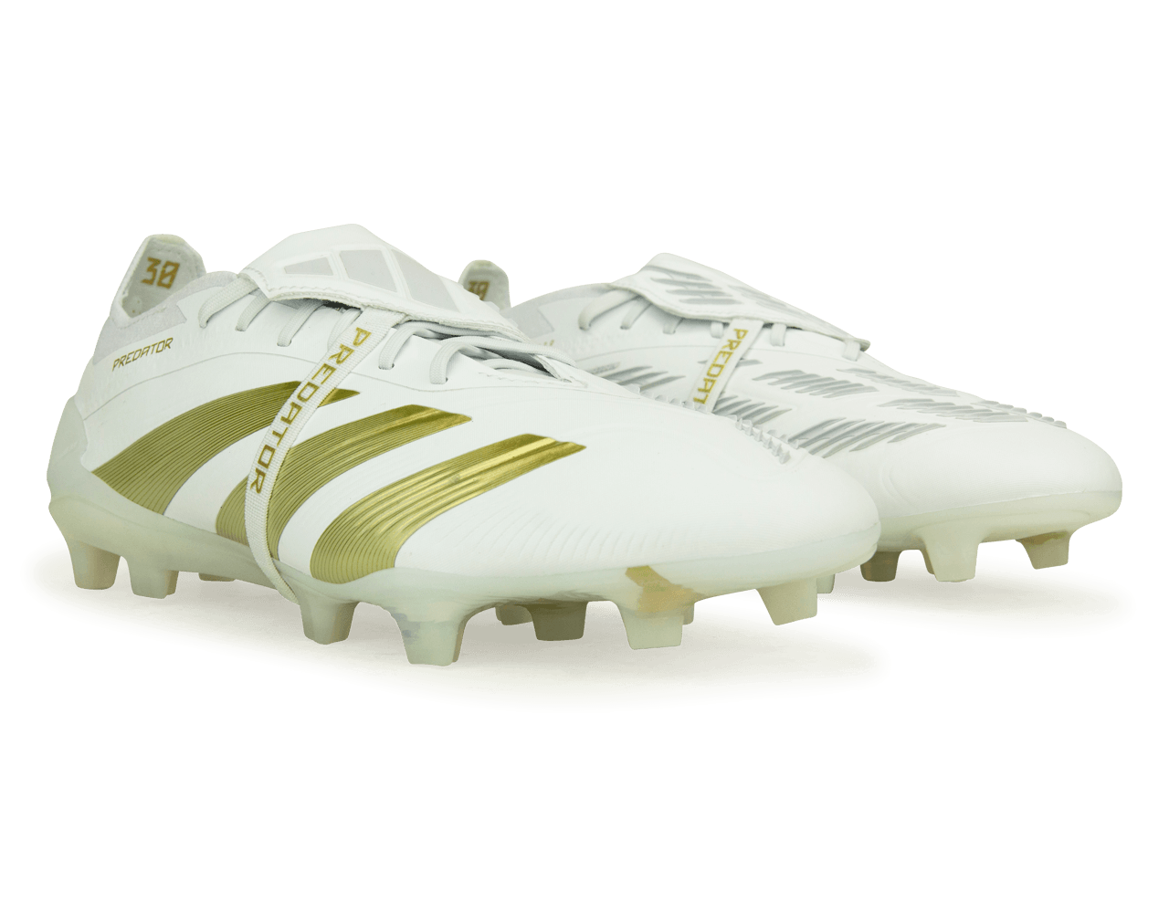 adidas Men's Predator Elite Foldover Tongue FG White/Gold