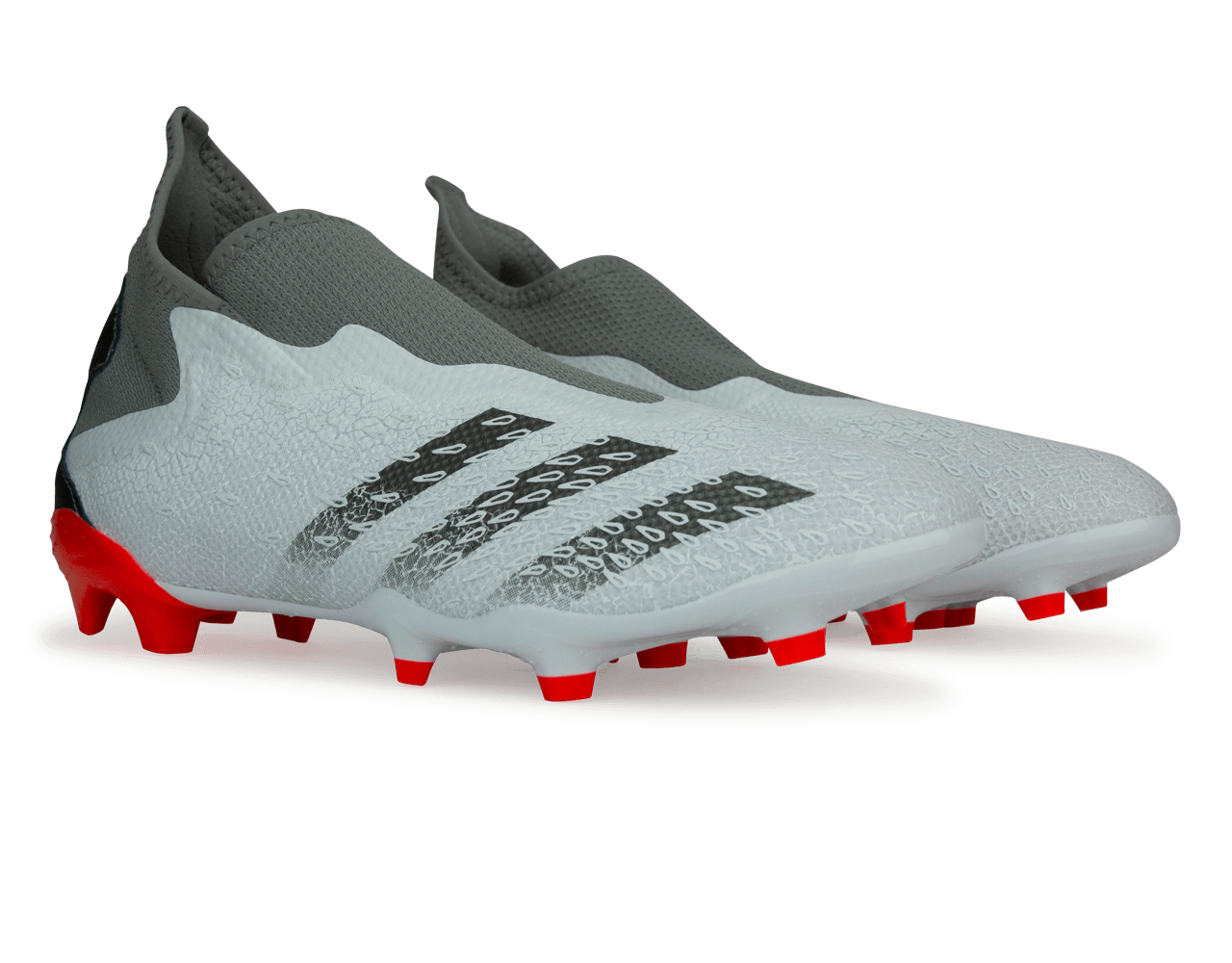 adidas Men's Predator Freak.3 Laceless FG Cloud White/Iron Metallic