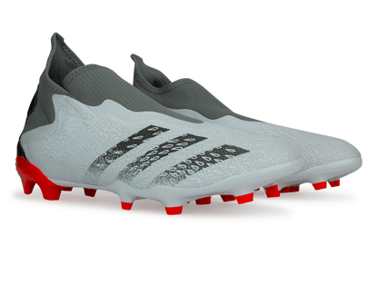 adidas Men's Predator Freak.3 Laceless FG Cloud White/Iron Metallic