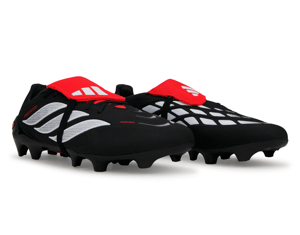 adidas Men's Predator League Foldover Tongue FG Black/White/Red