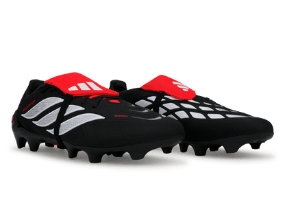 adidas Men's Predator League Foldover Tongue FG Black/White/Red