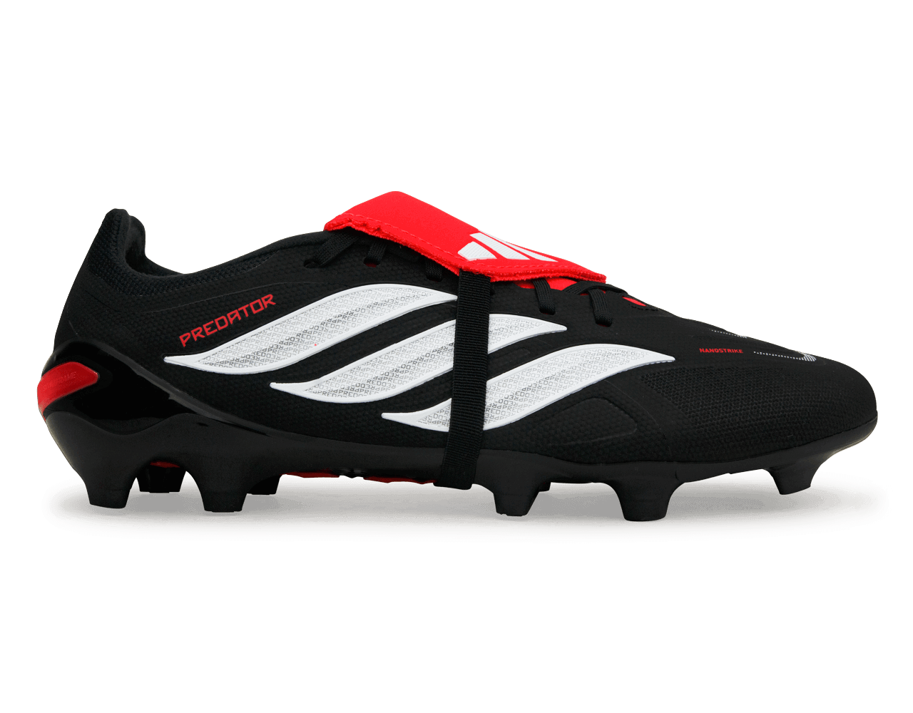 adidas Men's Predator League Foldover Tongue FG Black/White/Red