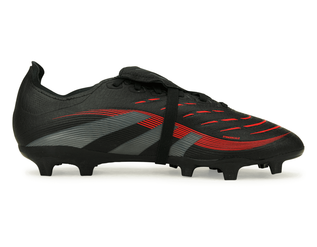 adidas Men's Predator League Foldover Tongue FG/MG Black/Metallic/Red