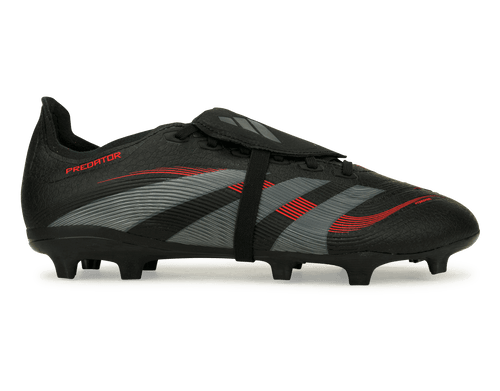 adidas Men's Predator League Foldover Tongue FG/MG Black/Metallic/Red