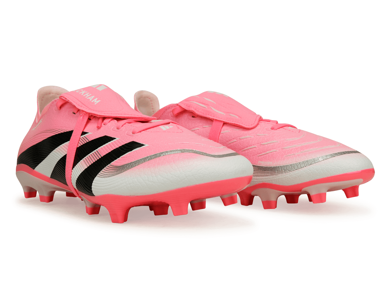 adidas Men's Predator League Foldover Tongue FG/MG Pink/Black/White
