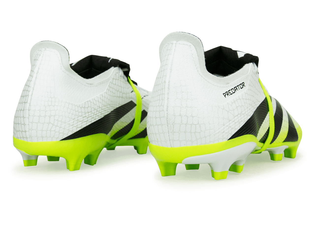 adidas Men's Predator League Foldover Tongue FG/MG White/Black/Green