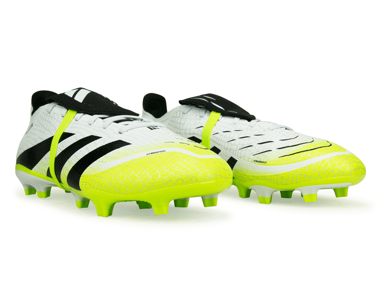 adidas Men's Predator League Foldover Tongue FG/MG White/Black/Green