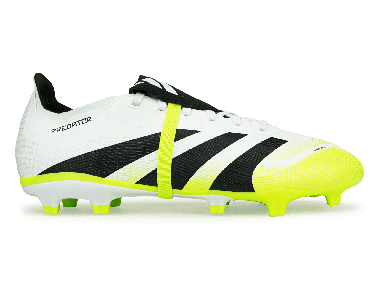 adidas Men's Predator League Foldover Tongue FG/MG White/Black/Green